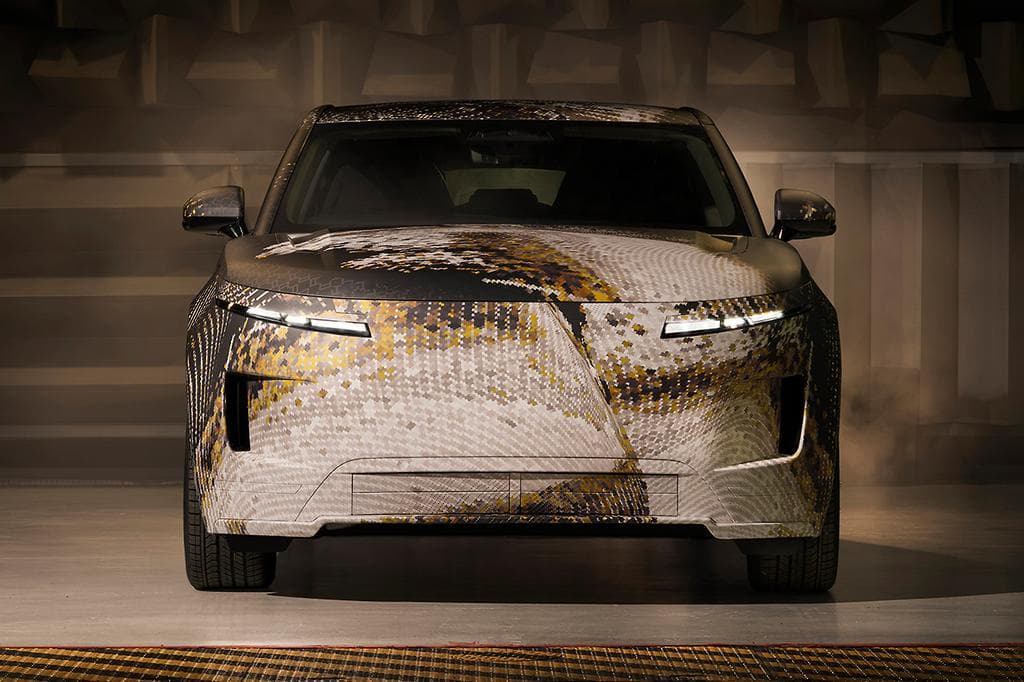 Range Rover GT fastback silhouette side profile showing raised sedan shape