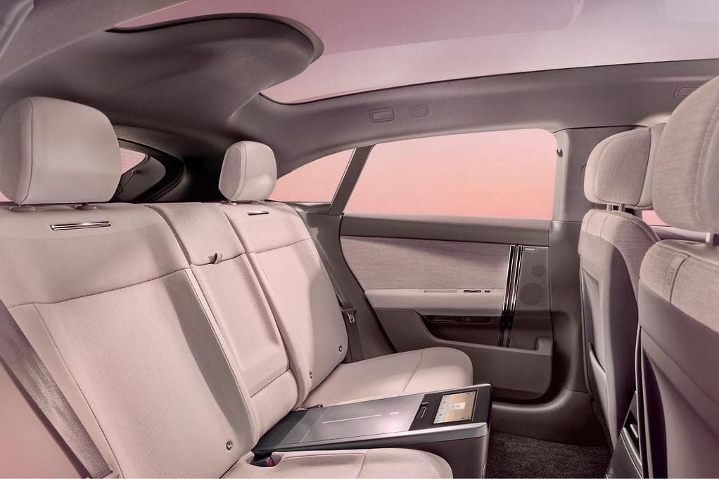 Range Rover GT interior concept showing grand tourer cabin
