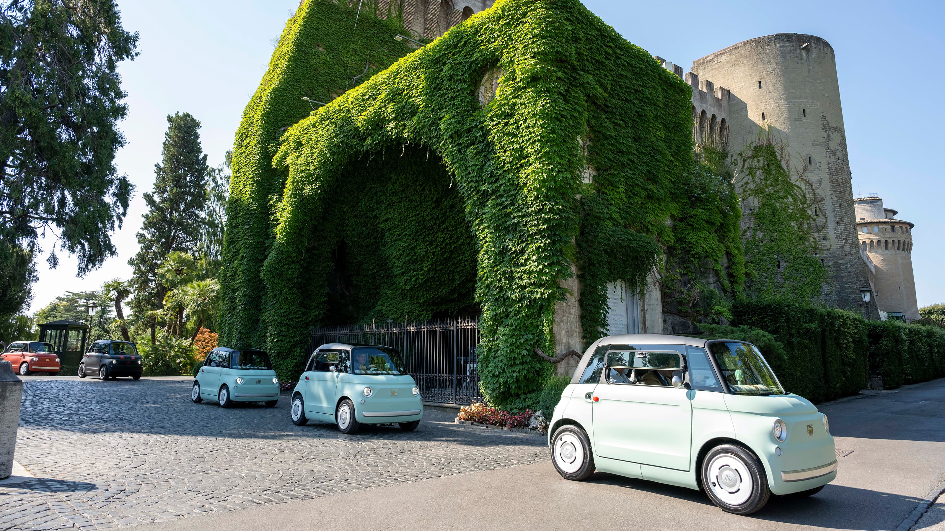 Fiat Topolino Vatican City electric car fleet delivery